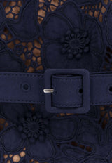 Self-Portrait Lace Maxi Dress RS26171MNNAVY_Blue_42176777