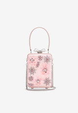 Self-Portrait All-Over Crystal Satin Crossbody Bag RS26302CPPINK_Pink_42176781