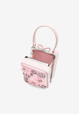 Self-Portrait All-Over Crystal Satin Crossbody Bag RS26302CPPINK_Pink_42176781