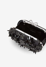Self-Portrait All-Over Crystal Clutch RS26304BBLACK_Black_42176878