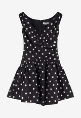Self-Portrait Polka-Dots Mini Dress RS26209SBBLACK_Black_42176741