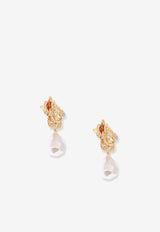 Self-Portrait Floral Brass Earrings RS26614EGDGOLD_Golden_42176774