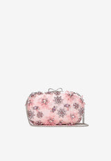 Self-Portrait All-Over Crystal Clutch RS26304PPINK_Pink_42176750
