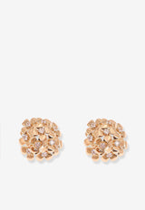 Self-Portrait Floral Brass Earrings RS26615EGDGOLD_Golden_42176749