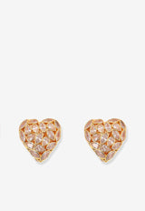 Self-Portrait Heart-Shaped Brass Earrings RS26617EGDGOLD_Golden_42176863