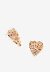 Self-Portrait Heart-Shaped Brass Earrings RS26617EGDGOLD_Golden_42176863