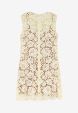 Self-Portrait Lace Mini Dress RS26217SYYELLOW_Yellow_42176821
