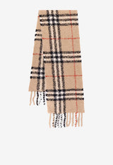 Burberry Checked Fringed Scarf Beige 8118013B9719_SAND_40017643