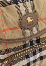 Burberry Mini Horseshoe Quilted Check Backpack Beige 8118909B9368_SAND_40017464