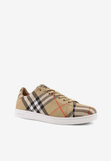 Burberry Canvas Checked Low-Top Sneakers Beige 8118846B9368_SAND IP CHECK_40017703