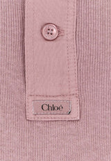 Chloé Ribbed Knit Long-Sleeved T-shirt Purple CH26SJH3018550C_Blushy Purple_41114695