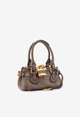 Chloé Small Paddington Shoulder Bag Gray CH26SS805P75036_Flannel Grey_41114712