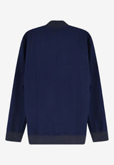 Kiton Ciro Paone Zip-Up Logo Sweatshirt Blue UMC032 H0969501BLUE_White_42176767