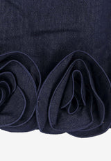 Self-Portrait 3D Flowers Denim Mini Dress Blue RS26821SBLBLUE_BLUE_42176739