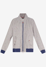 Kiton Ciro Paone Printed Zip-Up Bomber Jacket Multicolor UBLM03K0741H83_Red_42176942