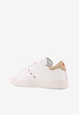 Kiton Ciro Paone Leather Low-Top Sneakers White USSA421N0141101WHITE DESERT_White_42176920