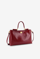 Dolce & Gabbana Vittoria Calfskin Handbag Red BB7896AZ00083028_TONO ROSSO SCURO_40005326
