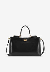 Dolce & Gabbana Vittoria Calfskin Top Handle Bag Black BB7896AZ00080999_Black_40005373