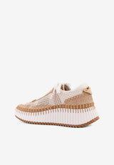 Chloé Nama Low-Top Sneakers Beige CHC22S579Y0273_Cinnamon Brown_41114718