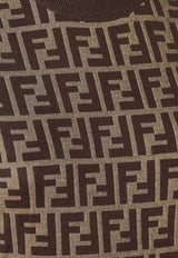 Fendi FF Jacquard Midi Dress Brown FZDD54ASJTF0GGE_Tobacco_41974892