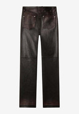 Golden Goose DB Leather Straight-Leg Pants Black GWP02555P00230140249_PORT ROYALE_41114711