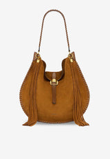 Isabel Marant Oskan Suede Hobo Bag Brown PP0321FAC1C03M50CO_Brandy_41973296