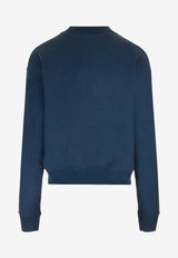 Chloé Logo Print Sweatshirt Blue CH24AJH121924C6_CLASSIC NAVY_41114733