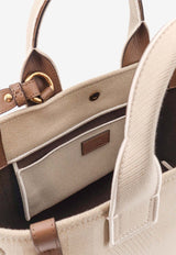 Chloé Small Carry Canvas Tote Bag Beige CHC25SS911O6523N_Vegetal Beige_41114871