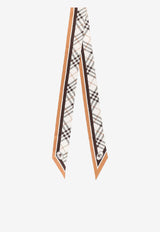 Burberry Checked Silk Tie Beige 8120320A4486_Pebble white_40017702