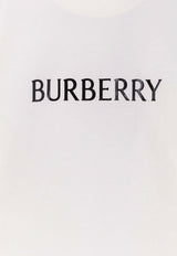 Burberry Logo Embroidered T-shirt White 8122389B7078_CHALK_40017441