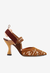 Fendi Colibri 55 Monogram Slingback Pumps Brown 8J8875AWCXF1V8T_NUDO RHUM_42821584