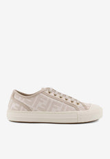 Fendi Domino FF Jacquard Low-Top Sneakers Beige 8E8325AJZXF1GQF_AVORIO TORTORA_42821612