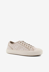 Fendi Domino FF Jacquard Low-Top Sneakers Beige 8E8325AJZXF1GQF_AVORIO TORTORA_42821612