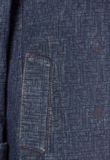 Fendi FF Denim Padded Coat Blue FLF842AW82F1UKI_BLUEBERRY 26_42821657