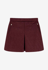Fendi FF Logo Quilted Mini Skirt Plum FAB407AT9CF1UKF_PLUM 26_42821614