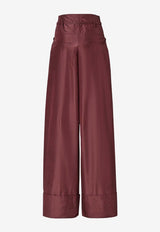 Fendi Silk Tailored Pants Plum FR6673AW7CF1UKF_PLUM 26_42821647
