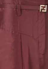 Fendi Silk Tailored Pants Plum FR6673AW7CF1UKF_PLUM 26_42821647