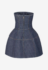 Fendi Strapless Denim Mini Dress Blue FLD568AW82F1UKI_BLUEBERRY 26_42821591