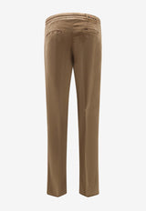 Kiton Ciro Paone Essential Drawstring Pants Brown UPLACK0606H07HAZELNUT_Brown_42176944