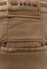 Kiton Ciro Paone Essential Drawstring Pants Brown UPLACK0606H07HAZELNUT_Brown_42176944