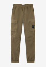 Stone Island Logo-Patched Cargo Pants L1S153100031S0003V005G_Military Green_43233371