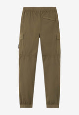Stone Island Logo-Patched Cargo Pants L1S153100031S0003V005G_Military Green_43233371