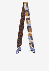 Fendi Floral Silk Bandeau Multicolor FXT011ASQFF1P2O_VIOLET BLUE_42823234