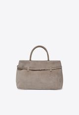 Le Cambon 35 Suede Top Handle Bag
