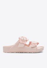 Birkenstock Kids Girls Arizona Flower Slides Pink 1031271PVC/S_BIRKE-LR