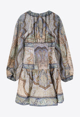 Zimmermann Wanderlust Printed Mini Dress Multicolor 5515DRS262TPBL_Tapestry Blue Multi_44130167