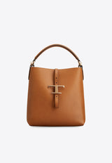 Tod's Mini T-Timeless Leather Bucket Bag Brown XBWTSEK0100XSOS410_Brown_44130078