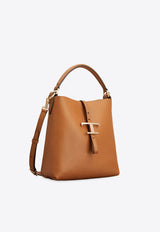 Tod's Mini T-Timeless Leather Bucket Bag Brown XBWTSEK0100XSOS410_Brown_44130078