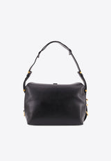 PINKO Small Leather Saddle Bag Black 105895A1ZXZ99Q_Black_44129898