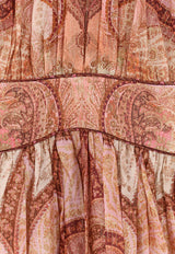 Zimmermann Wanderlust Printed Silk Midi Dress Multicolor 5947DRS262TBML_Tapestry Burgundy Multi_44129990